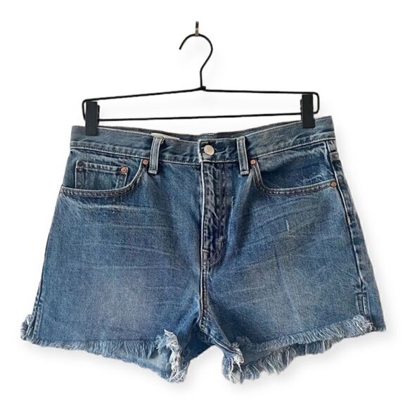 GAP 1969 High Rise Cut Offs Jean Short Shorts Sz 29 - Picture 1 of 5